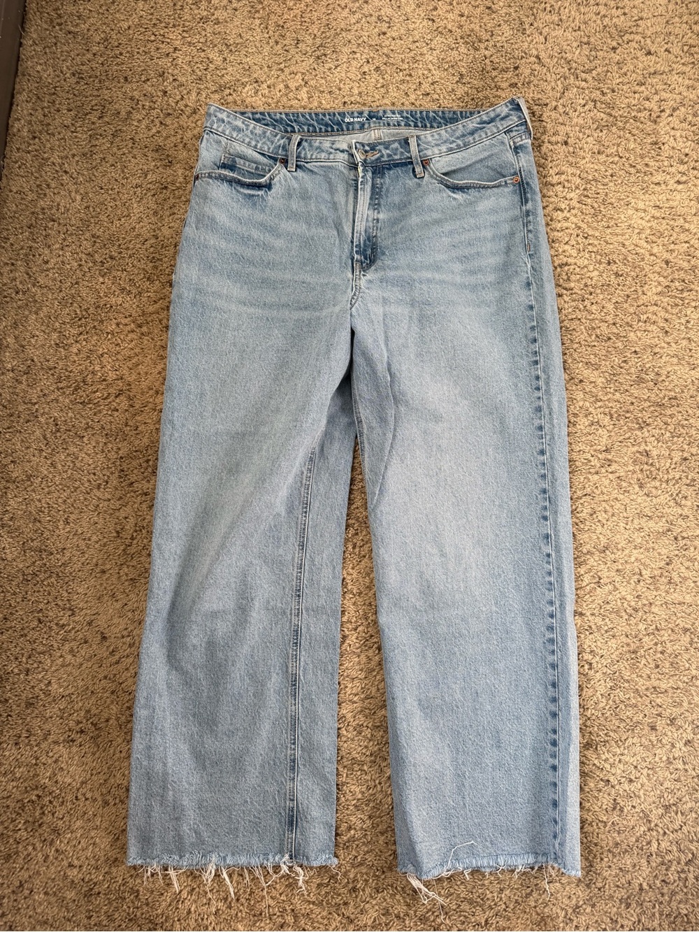 Old Navy Extra High Rise Sky-Hi Wide Leg Jeans